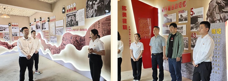 參觀張家（jiā）港市援建提克阿熱克鎮闊那（nà）桑村紅色教育基（jī）地